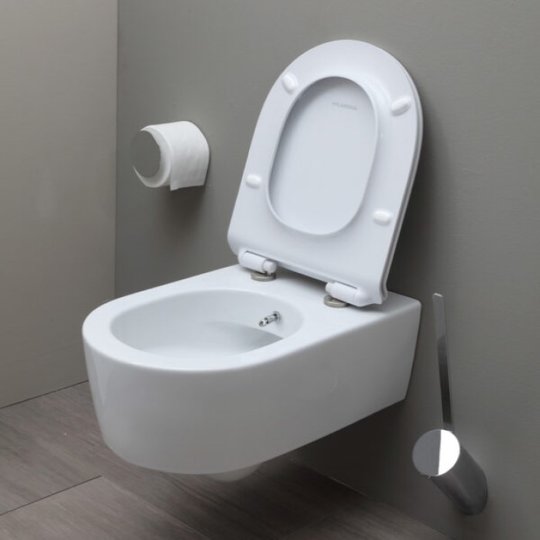 Подвесной унитаз с функцией биде Flaminia Link Goclean, с сиденьем Soft Close, White (5051/WCGE+LKCW07) Подвесные 
