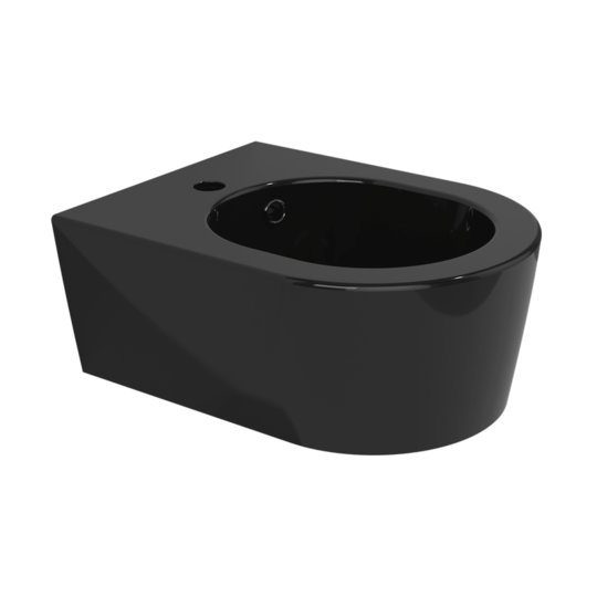 Подвесное укороченное биде Flaminia Mini Link, Black (5065NER) Подвесные Черный