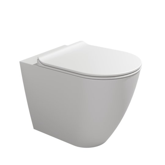 Напольный унитаз Flaminia Link Plus Goclean, с сиденьем Soft Close, Milky White (LK117RGLAT+LKCW09) Напольные 