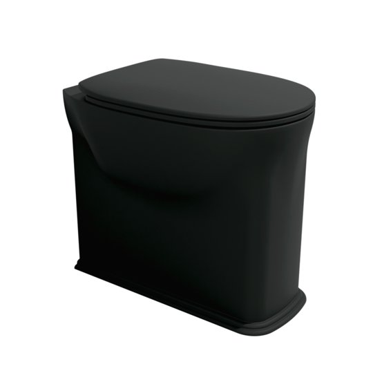 Унітаз для підлоги Flaminia Madre Plus Goclean, з сидінням Soft Close, Carbone (MA117RGCAR+MACW05CAR) Підлогові 