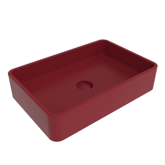 Керамическая раковина 60х40 см Flaminia Miniwash 60, Rosso Rubens (MWL60RRU) На столешницу, На тумбу, Накладной Прямоугольные