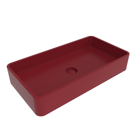Керамічна раковина 75х40 см Flaminia Miniwash 75, Rosso Rubens (MWL75RRU) На стільницю, На тумбу, Накладної 