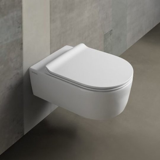 Подвесной унитаз Flaminia Link USA, с сиденьем Soft Close, White (LINK5051US+LKCW09) Подвесные 