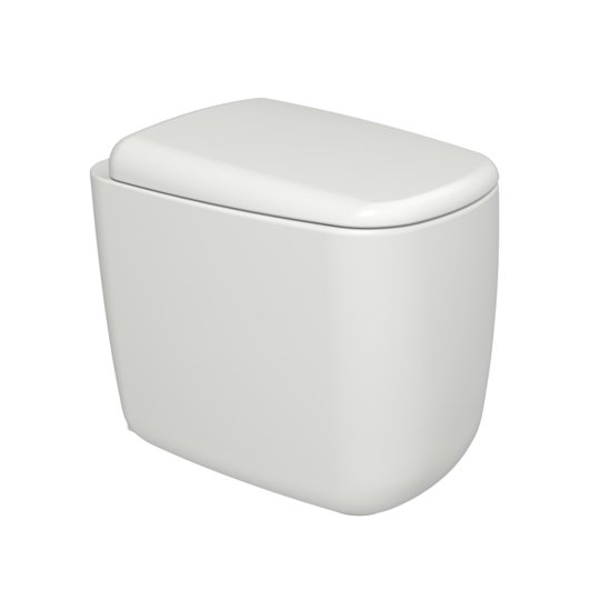 Унитаз напольный безободковый Flaminia Mono Gosilent, с сиденьем Soft Close, Milky White (MN117SLAT+MNCW03LAT) Напольные 