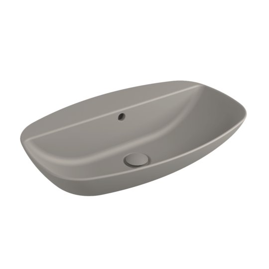 Раковина подвесная 61х39,5 см Flaminia Nuda Slim 60, Cenere (ND60PRCEN) Подвесные Овальные