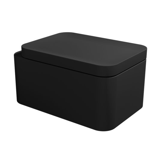 Підвісний унітаз безободковий Flaminia Nile Goclean, з сидінням Soft Close, Carbone (NL118GCAR+NLCW03CAR) Підвісні 