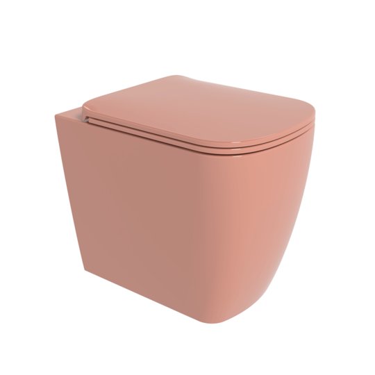 Унитаз напольный безободковый Flaminia Play Gosilent, с сиденьем Soft Close, Terracotta (PY117STC+PYCW05TC) Напольные 