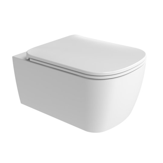 Унитаз подвесной безободковый Flaminia Play Gosilent, с сиденьем Soft Close, White (PY118S+PYCW05) Подвесные 