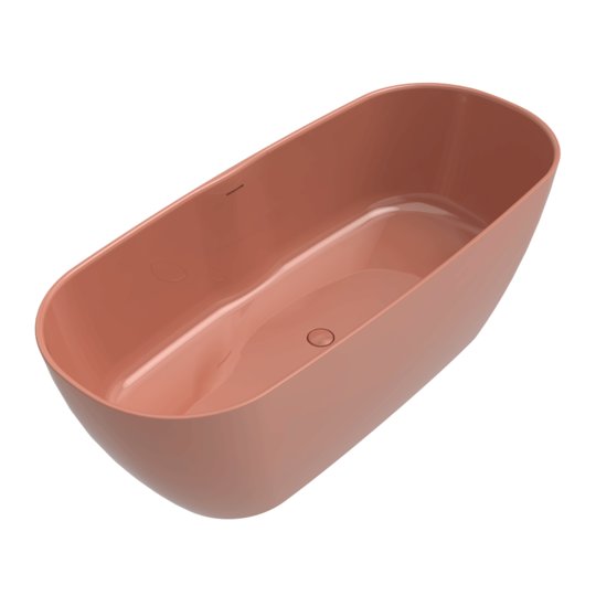Ванна окрема зі штучного каменю Flaminia Play, 170х72 см, Terracotta (PY170VTC) Flaminia Овальні
