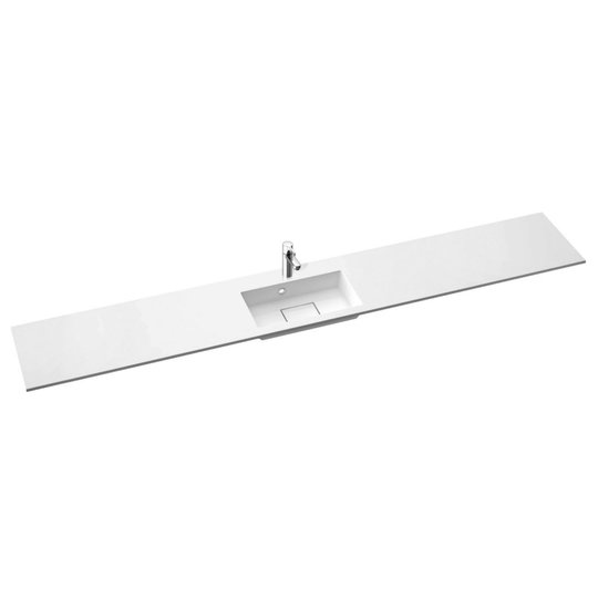 Встраиваемая раковина из литого камня 60х39 см Marmorin Lira REG регулируемая (от 600 до 2500), белый (P_R_054_07_2500) Встраиваемые сверху, Подвесные Прямоугольные