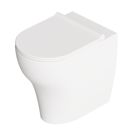 Унітаз підлоговий безободковий Alice Ceramica UNICA 55, з сидінням Soft Close, White matt (32200109 FT+MC2209ES) Підлогові 