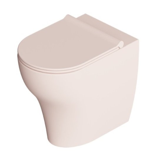 Унітаз підлоговий безободковий Alice Ceramica UNICA 55, з сидінням Soft Close, Rosa matt (32200137 FT+MC2237ES) Підлогові 