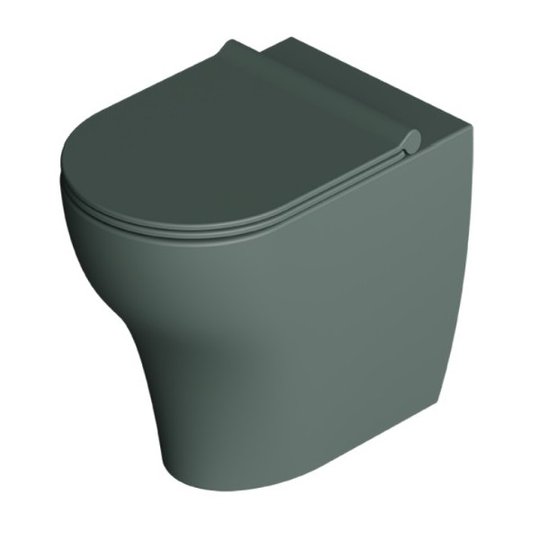 Унітаз для підлоги безободковий Alice Ceramica UNICA 55, з сидінням Soft Close, Verde Alpi matt (32200139 FT+MC2239ES) Підлогові 