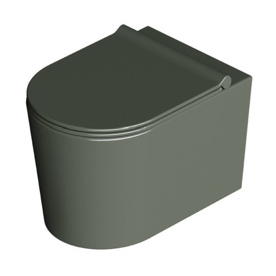 Унитаз подвесной безободковый Alice Ceramica Form, с сиденьем Soft Close, Pino grossy (22300195 FI+MC2295ES) Подвесные 