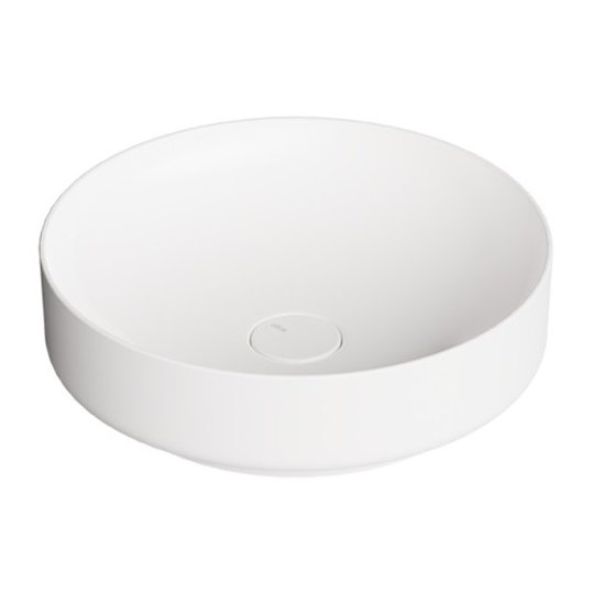 Накладная раковина Ø45 см Alice Ceramica Form, White grossy (22420101) На столешницу, На тумбу, Накладной Круглые