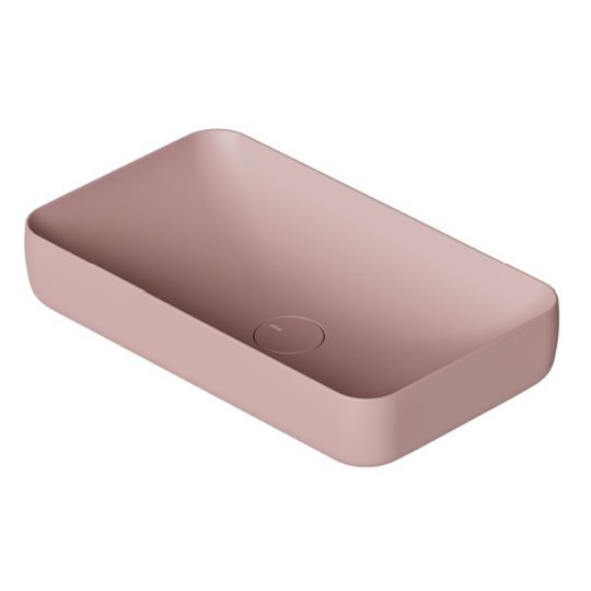 Накладная раковина 60х35 см Alice Ceramica Form, Malva matt (22410147) На столешницу, На тумбу, Накладной Прямоугольные