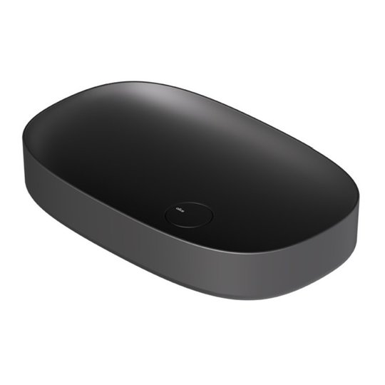 Накладная раковина 65х40 см Alice Ceramica Form, Black matt (22400108) На столешницу, На тумбу, Накладной Овальные