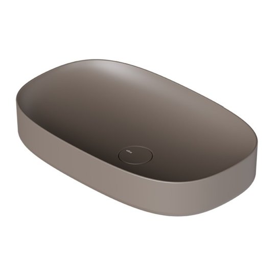Накладная раковина 65х40 см Alice Ceramica Form, Caffe matt (22400143) На столешницу, На тумбу, Накладной Овальные