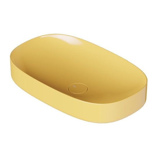Накладная раковина 65х40 см Alice Ceramica Form, Miele grossy (22400196) На столешницу, На тумбу, Накладной Овальные