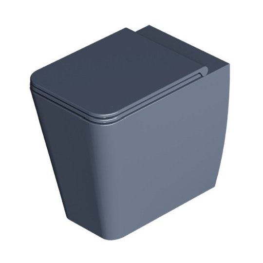 Унитаз напольный безободковый Alice Ceramica Hide Square, с сиденьем Soft Close, Mirto grossy (31190198 FT+MC3198SQS) Напольные 
