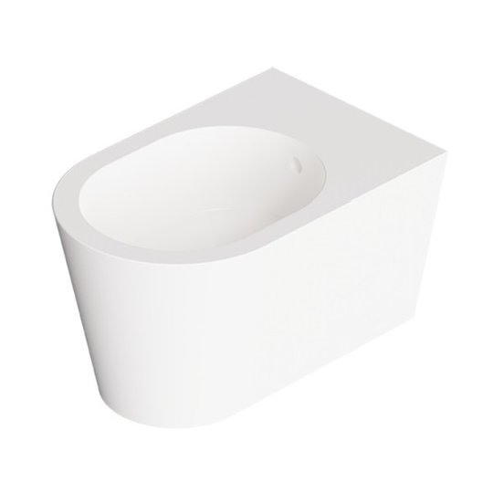 Подвесное биде Alice Ceramica Hide Round, White grossy (31180101 FI) Подвесные Белый