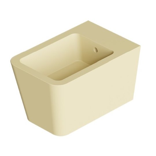 Подвесное биде Alice Ceramica Hide Square, Zenzero matt (31220146 FI) Подвесные Кремовый