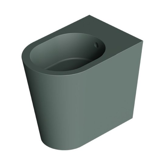 Напольное биде Alice Ceramica Hide Round, Verde Alpi matt (31160139 FT) Напольные Зеленый, Зеленый матовый