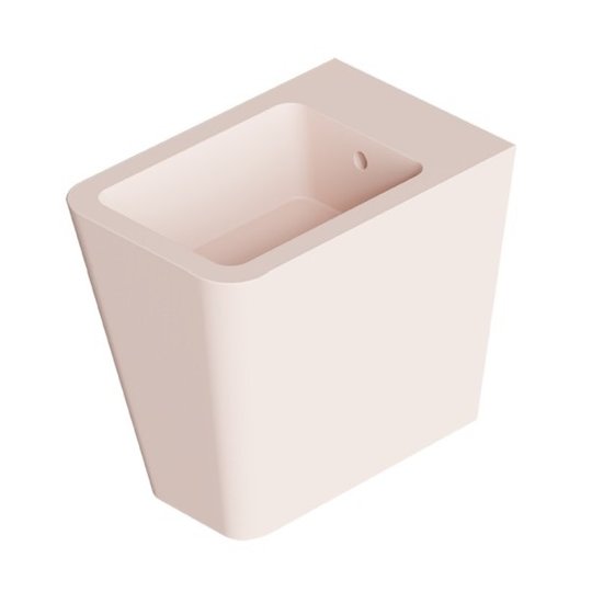 Напольное биде Alice Ceramica Hide Square, Rosa matt (31200137 FT) Напольные Розовый, Розовый матовый