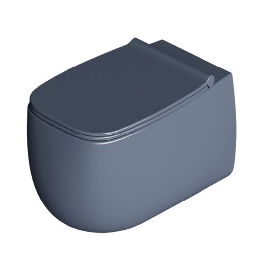 Унітаз підвісний безободковий Alice Ceramica Nur, з сидінням Soft Close, Mirto grossy (33120198 FI+MC3398S) Підвісні 