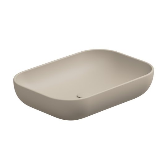 Накладная раковина 60x42 см GSG Easy, Sabbia satinato (EALAVRE60 034) На столешницу, Накладной Прямоугольные