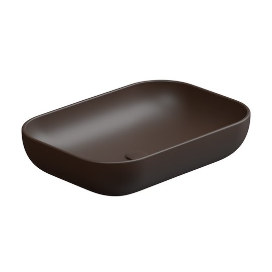 Накладна раковина 60x42 см GSG Easy, Cacao satinato (EALAVRE60 035) На стільницю, Накладної 