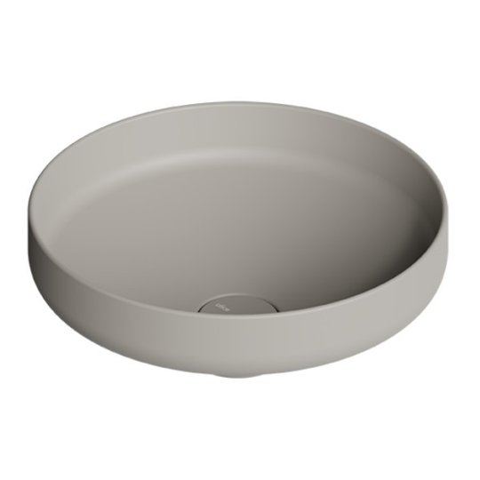 Раковина накладная ø42xh15 см Alice Ceramica Equilibrium, Grigio matt (35100119) На пьедестал, На столешницу, Накладной Круглые