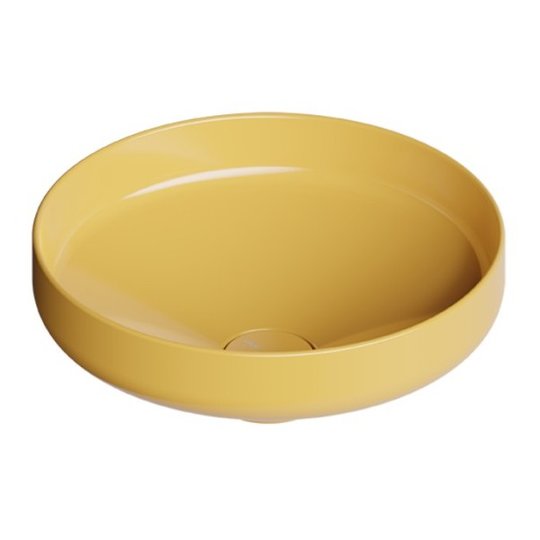 Раковина накладна ø42xh15 см Alice Ceramica Equilibrium, Miele grossy (35100196) На п'єдестал, На стільницю, Накладної 