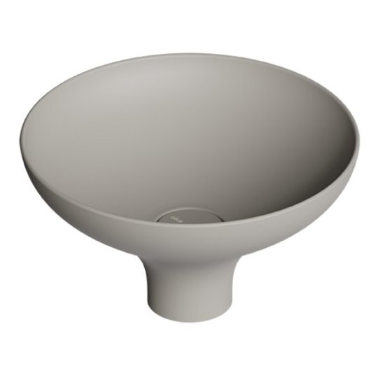 Накладна раковина ø40xh20 см Alice Ceramica Equilibrium, Grigio matt (35200119) На п'єдестал, На стільницю, Накладної 