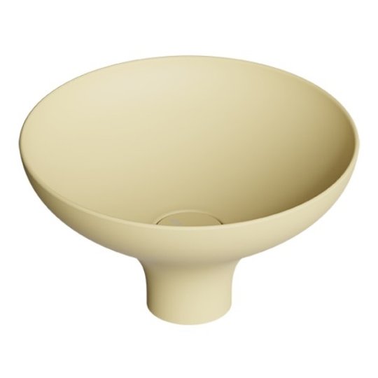 Накладна раковина ø40xh20 см Alice Ceramica Equilibrium, Zenzero matt (35200146) На п'єдестал, На стільницю, Накладної 