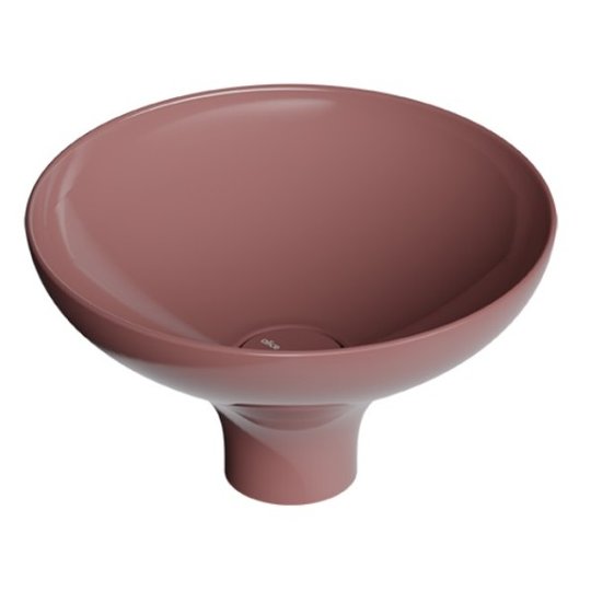 Накладная раковина ø40xh20 см Alice Ceramica Equilibrium, Tabasco grossy (35200197) На пьедестал, На столешницу, Накладной Круглые