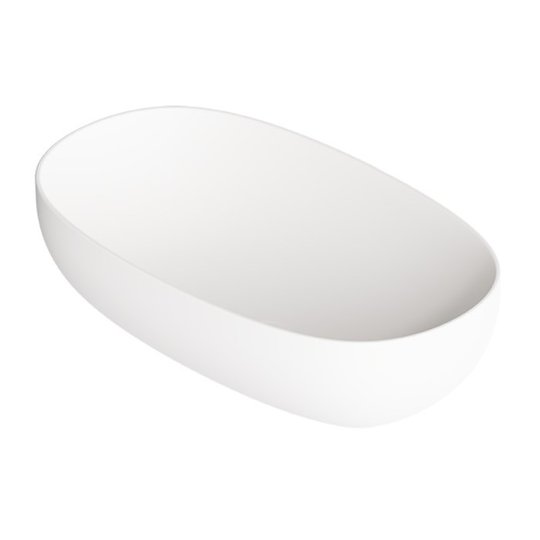 Накладная раковина 60x35 см Alice Ceramica Form, White matt (22440109) На столешницу, На тумбу, Накладной Овальные