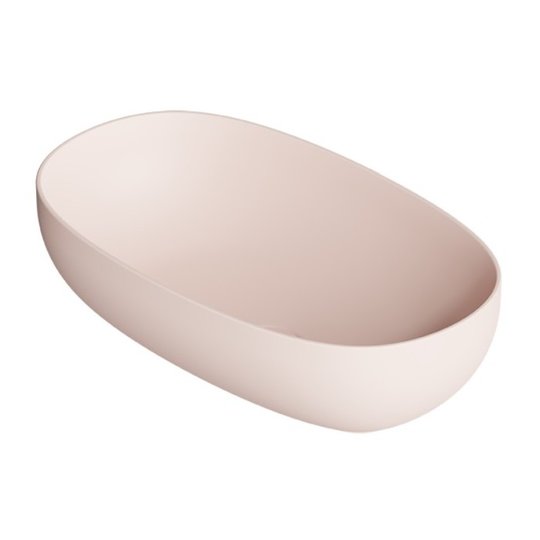 Накладная раковина 60x35 см Alice Ceramica Form, Rosa matt (22440137) На столешницу, На тумбу, Накладной Овальные
