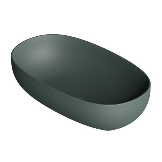 Накладна раковина 60x35 см Alice Ceramica Form, Verde Alpi matt (22440139) На стільницю, На тумбу, Накладної 