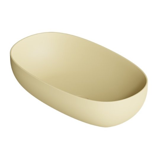 Накладная раковина 60x35 см Alice Ceramica Form, Zenzero matt (22440146) На столешницу, На тумбу, Накладной Овальные
