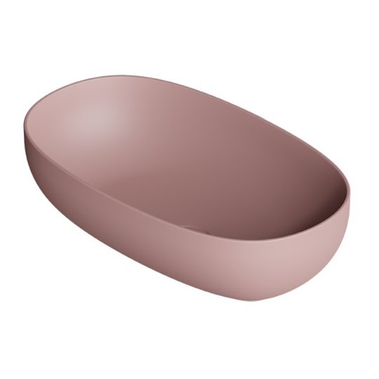 Накладная раковина 60x35 см Alice Ceramica Form, Malva matt (22440147) На столешницу, На тумбу, Накладной Овальные