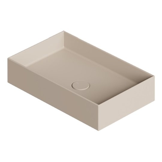 Накладная раковина 60x37 см Alice Ceramica Hide, Sabbia matt (31130144) На столешницу, На тумбу, Накладной Прямоугольные
