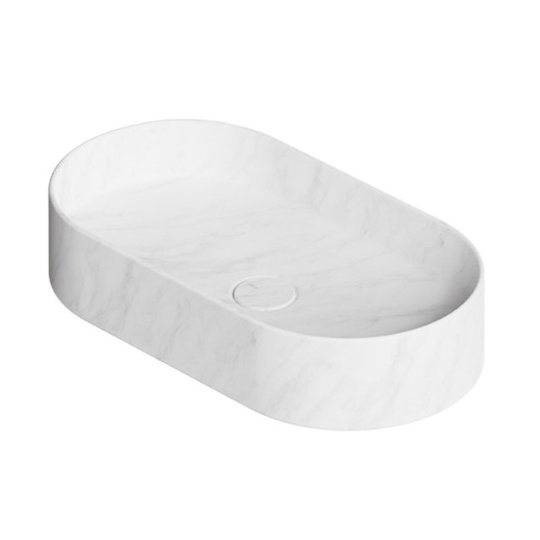 Накладная раковина 65x35 см Alice Ceramica Hide, Carrara (31120185) На столешницу, На тумбу, Накладной Овальные