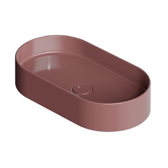 Накладная раковина 65x35 см Alice Ceramica Hide, Tabasco grossy (31120197) На столешницу, На тумбу, Накладной Овальные