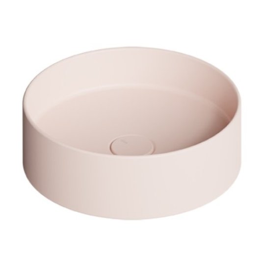 Накладная раковина Ø40xh12 см Alice Ceramica Hide, Rosa matt (31140137) На столешницу, На тумбу, Накладной Круглые