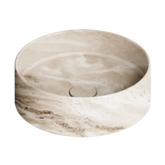 Накладная раковина Ø40xh12 см Alice Ceramica Hide, Amazon (31140188) На столешницу, На тумбу, Накладной Круглые