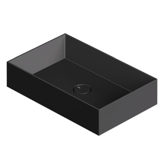 Раковина накладная 60x37xh12 см Alice Ceramica Spy, Black matt (34250108) На столешницу, На тумбу, Накладной Прямоугольные