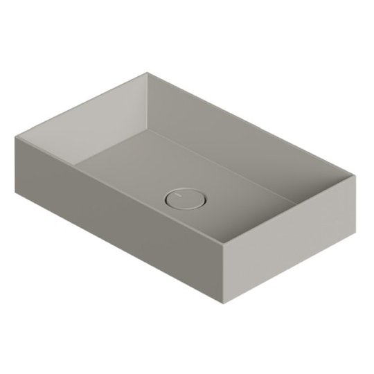 Раковина накладная 60x37xh12 см Alice Ceramica Spy, Grigio matt (34250119) На столешницу, На тумбу, Накладной Прямоугольные