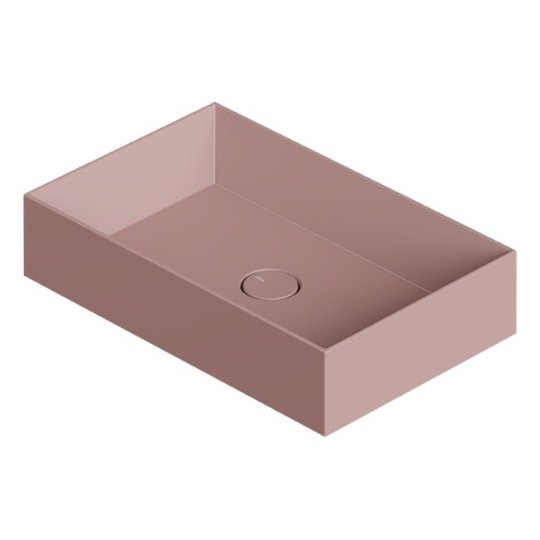 Раковина накладная 60x37xh12 см Alice Ceramica Spy, Malva matt (34250147) На столешницу, На тумбу, Накладной Прямоугольные
