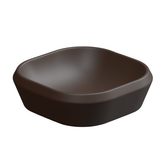 Раковина накладная 45x45 h13,5 см GSG Cruise, Cacao satinato (CRLAVQU45 035) На столешницу Квадратные